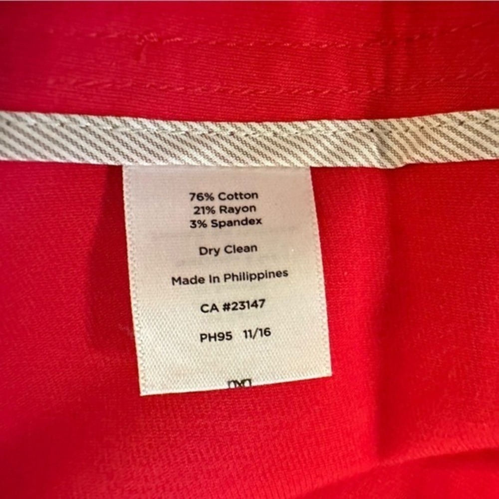 Talbots Womens 4P Pink Side Zip Straight Leg Dress Pants Petite PH95 - Picture 7 of 7